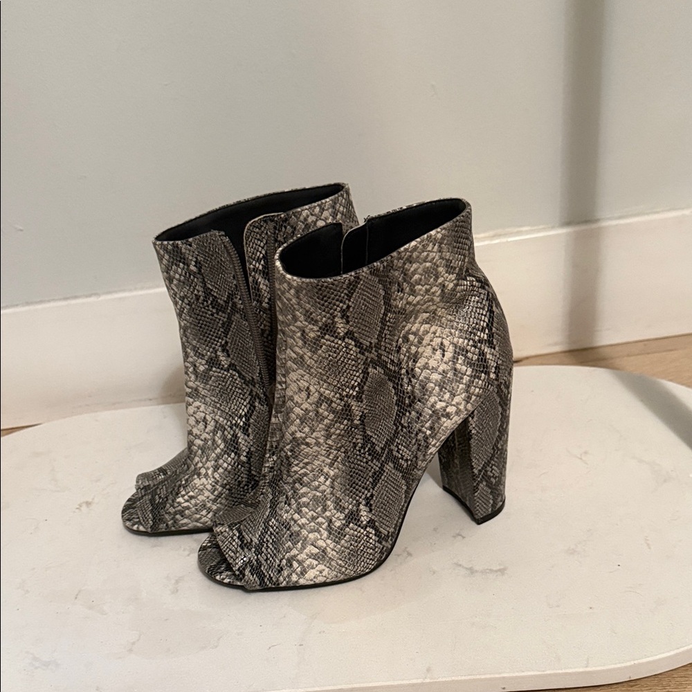 Snakeskin Ankle Boots